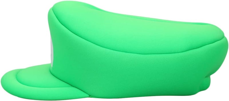 Bio World Super Mario Bros Embroidered Luigi L Patch Adult Green Beret Cap - Image 4